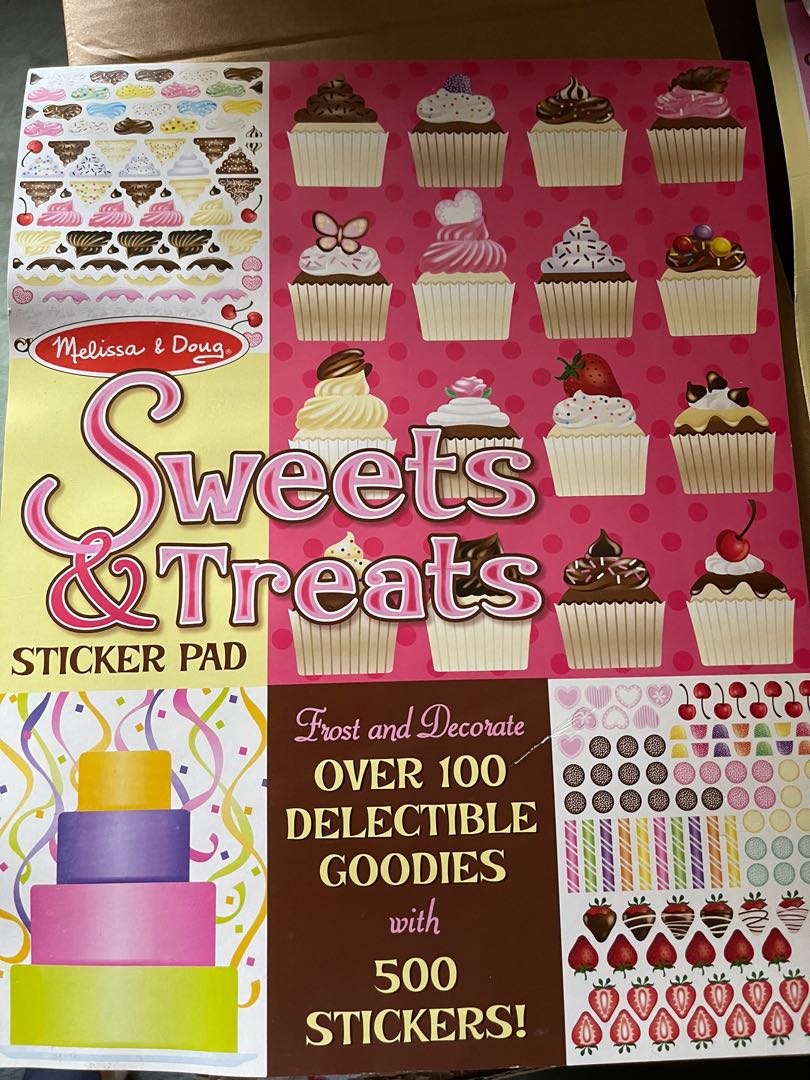 Melissa Doug Sweet Treats Sticker Pad Hobbies Toys Stationary 