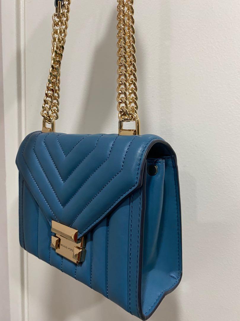 Whitney small leather convertible shoulder hot sale bag