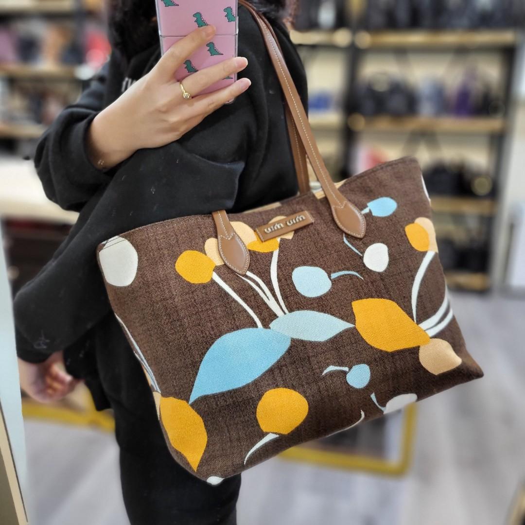 Miu Miu Tote Fabric Luxury Bags Wallets on Carousell