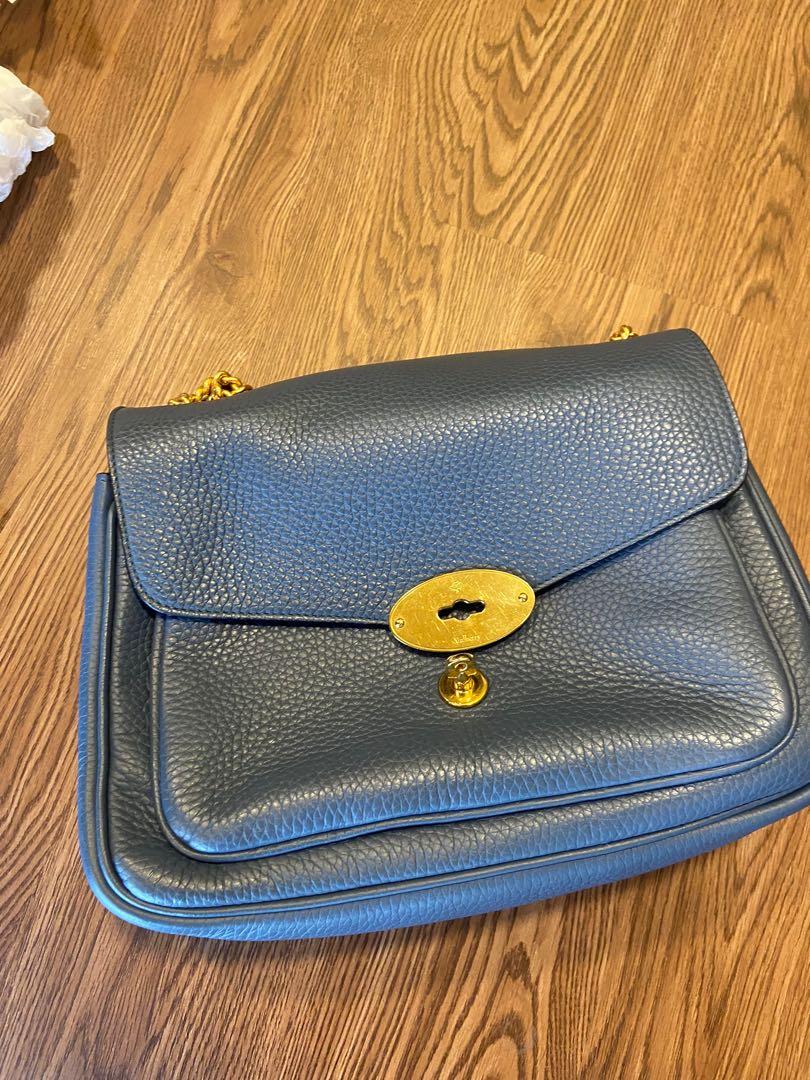 Mulberry Darley Shoulder Bag blue, Women's Fashion, Bags & Wallets