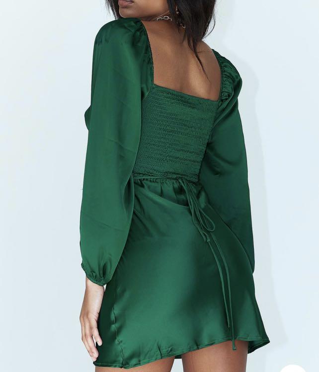 open lace back dress Lauren Elaine Astoria
