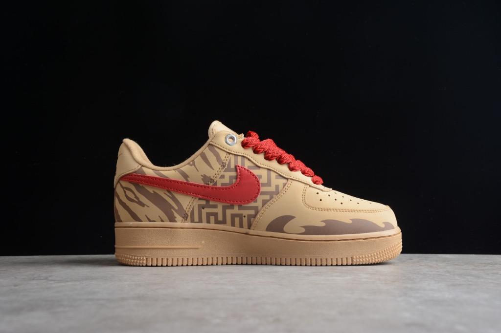 NIKE Air Force 1 low Wheat red shoes Euro 36 45 Men s Fashion