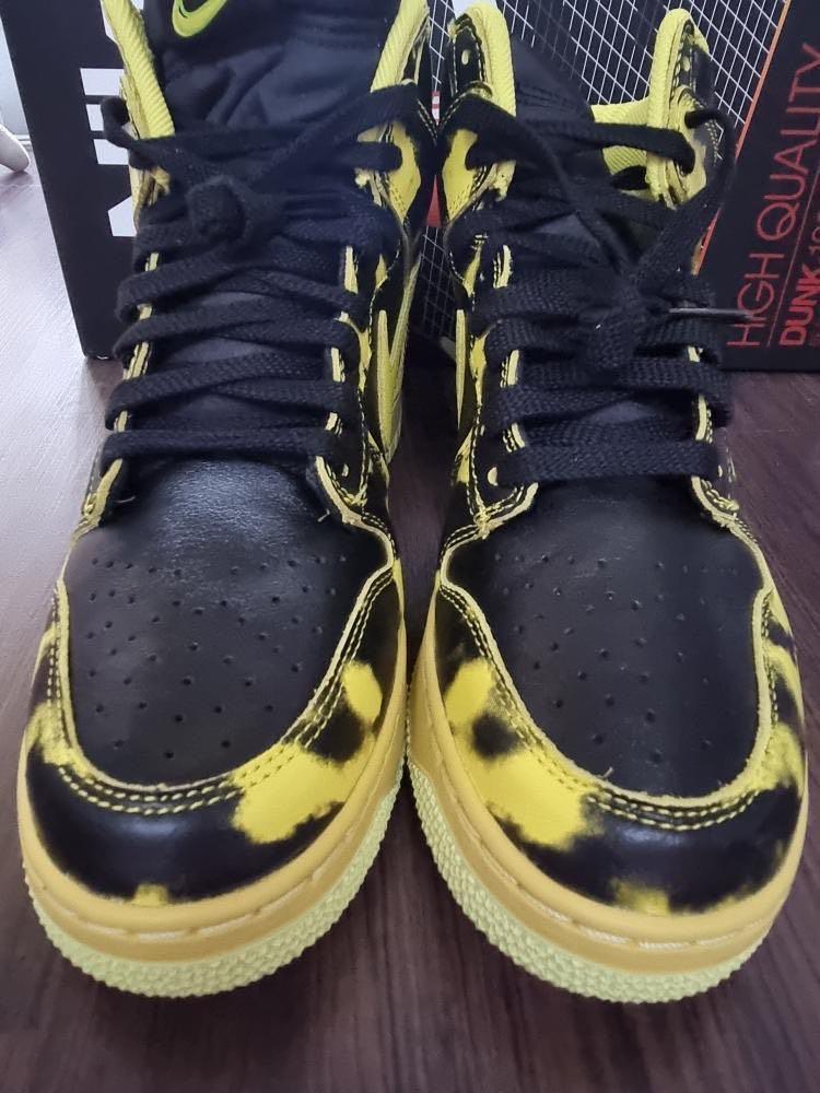 Nike Dunk High 1985 SP Yellow Acid Wash