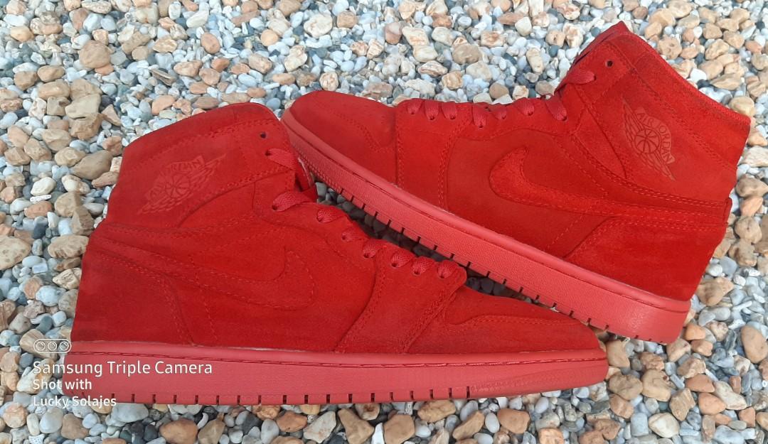 red suede jordan 1