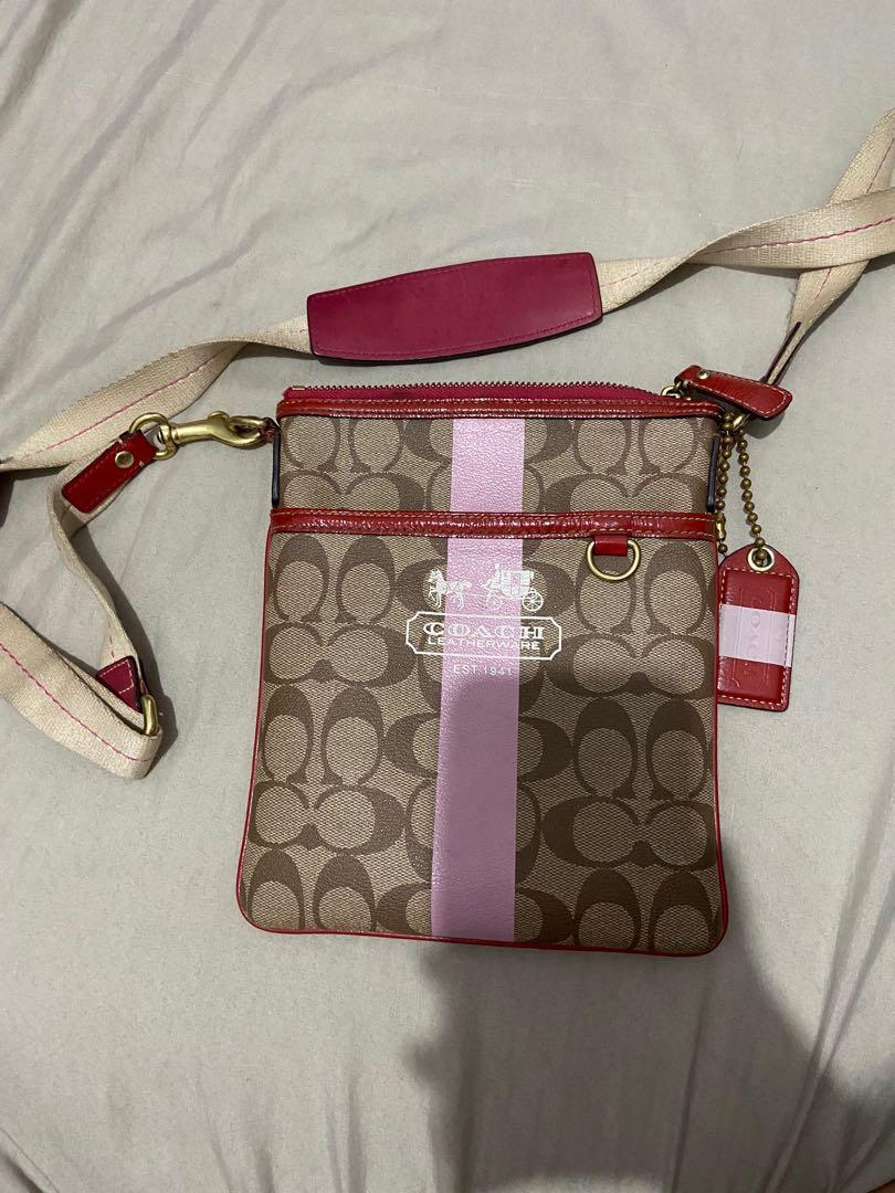 Coach sling hotsell bag pink