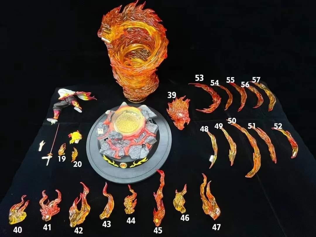 [Overseas Stock] Demon Slayer Magic Cube Studio Kyojuro Rengoku Flame ...