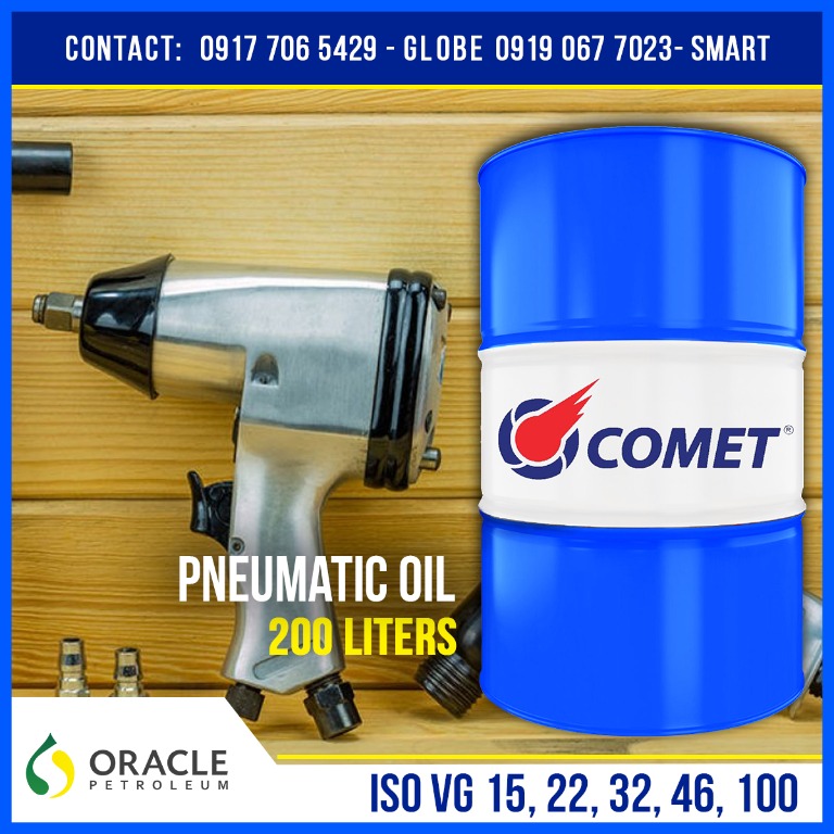 Pneumatic Oil ISO VG 15 22 32 46 100 DRUM 200L COMET, Car Parts & Accessories, Maintenance