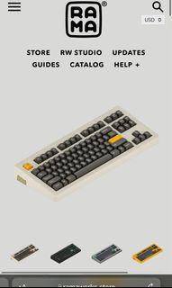 RAMA U80A seq 2 SOYA hotswap GMK EPBT SA KEYCAPS MECHANICAL KEYBOARD