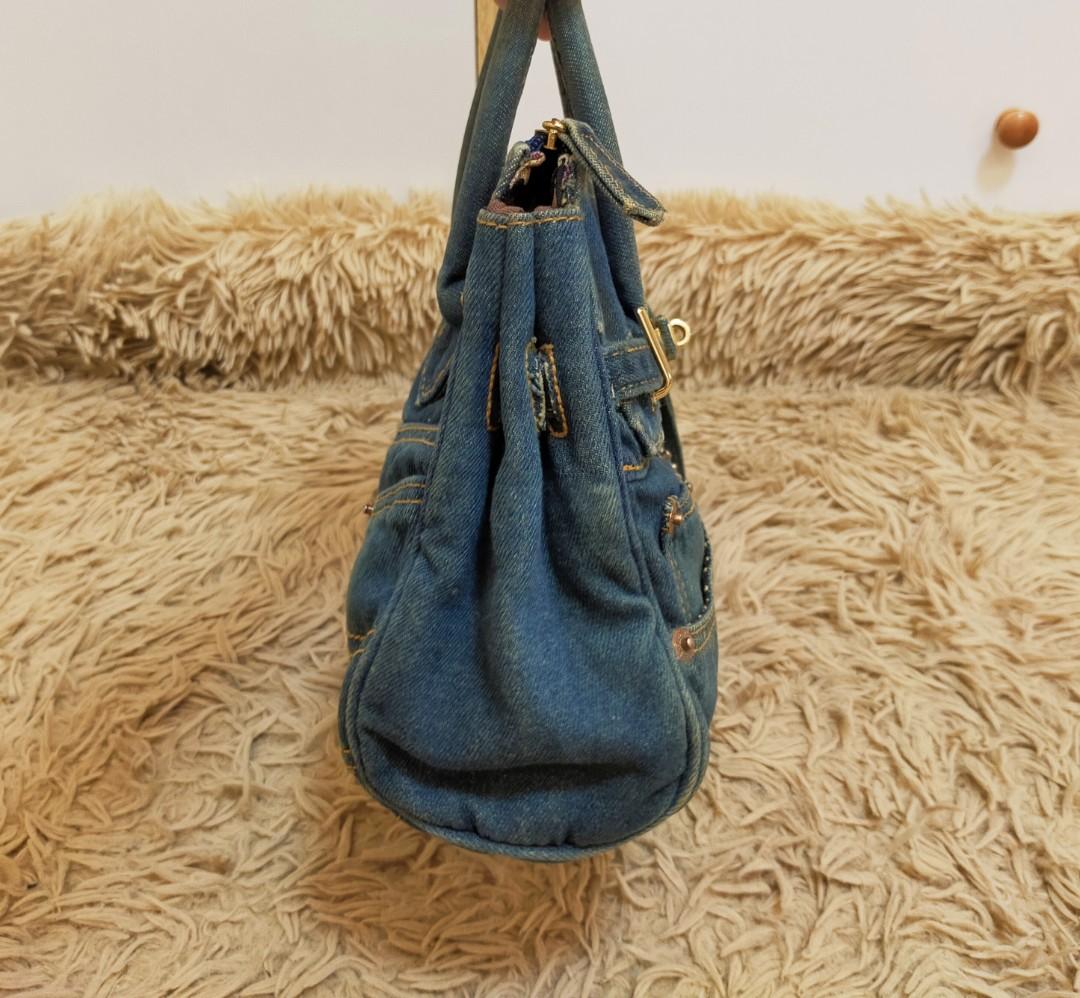 Rare Denim Hermes Birkin Style Retro Handbag, Luxury, Bags & Wallets on  Carousell