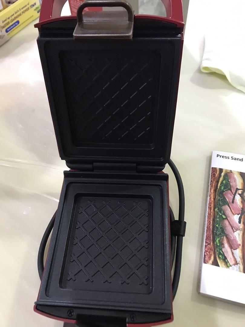 Recolte Press Sandwich Maker Plaid, TV & Home Appliances, Kitchen