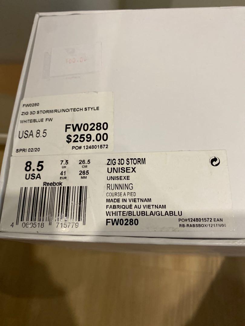 reebok free delivery
