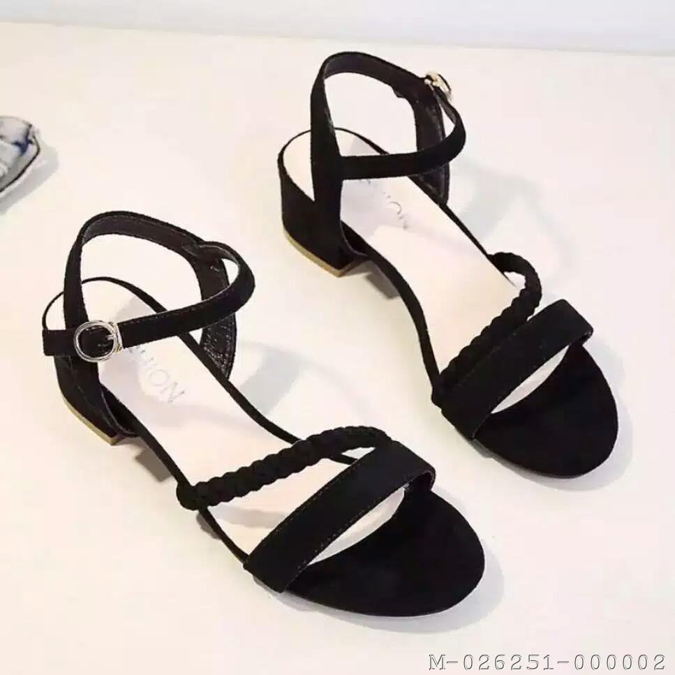 SANDAL HEELS WANITA TAHU SUEDE VTRI-083 
