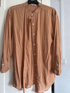 Sheer brown Uniqlo Shirt