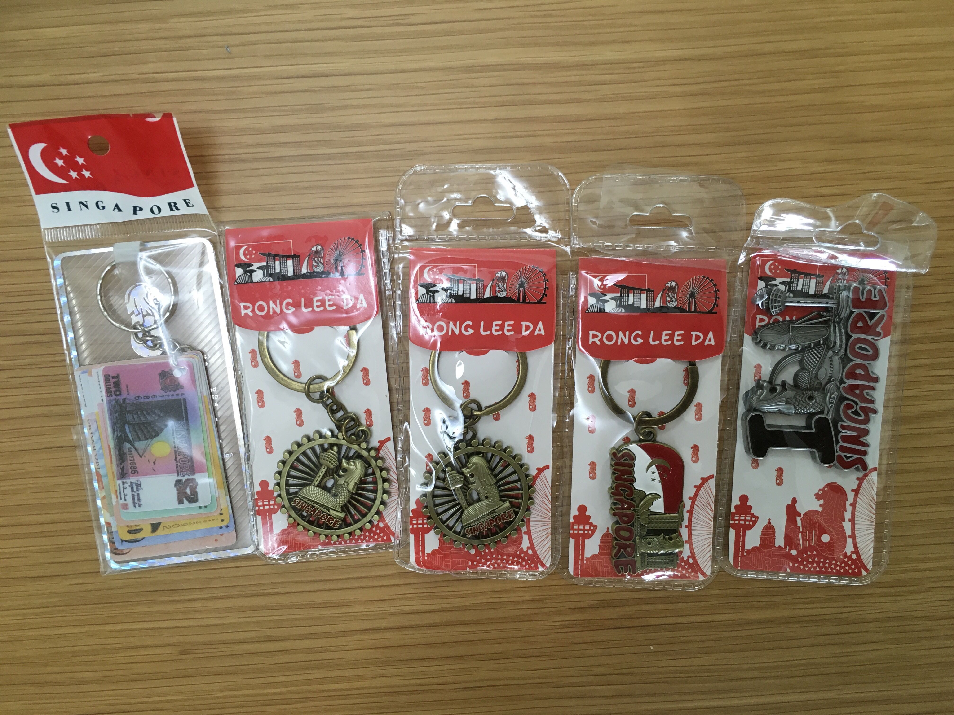 Singapore Themed Keychains, Hobbies & Toys, Memorabilia & Collectibles