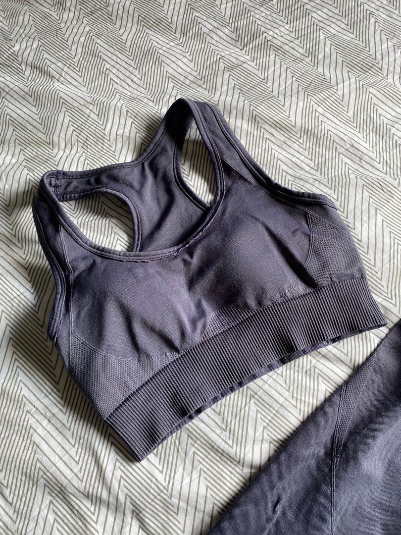 Sports Bra and Yoga Pants Top and Bottom Workout Set Outfit, Women's