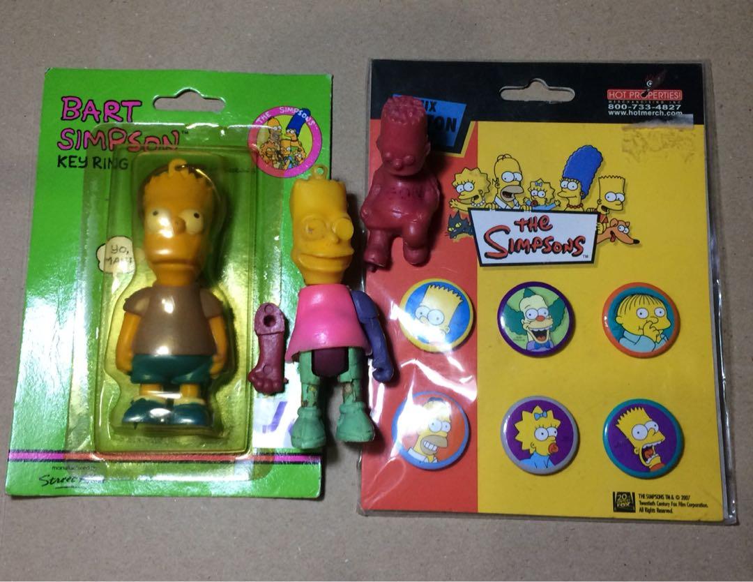 The Simpsons (SET) (Category: Vintage Collectibles) located in Manila. Submitted by emmnstoyhub (Listing ID 1147633379, Image 1). Description: The simpsons Set Pins from the Hot properties merch and the rest from local/BL toys(Vintage toys) No RESERVATION 1k Gcash/Bpi.