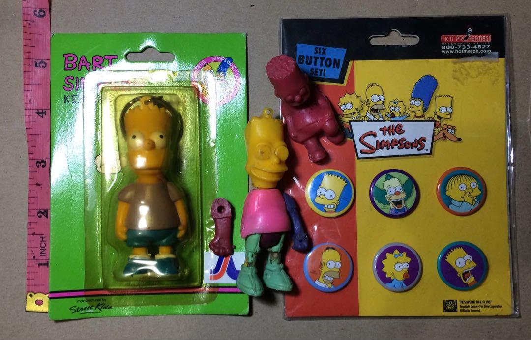 The Simpsons (SET) (Category: Vintage Collectibles) located in Manila. Submitted by emmnstoyhub (Listing ID 1147633379, Image 2). Description: The simpsons Set Pins from the Hot properties merch and the rest from local/BL toys(Vintage toys) No RESERVATION 1k Gcash/Bpi.