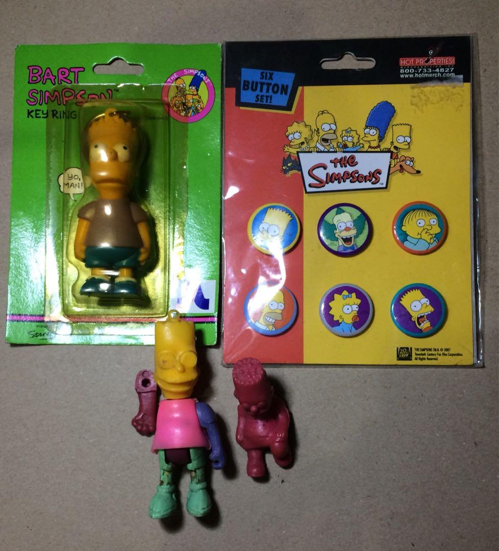 The Simpsons (SET) (Category: Vintage Collectibles) located in Manila. Submitted by emmnstoyhub (Listing ID 1147633379, Image 3). Description: The simpsons Set Pins from the Hot properties merch and the rest from local/BL toys(Vintage toys) No RESERVATION 1k Gcash/Bpi.