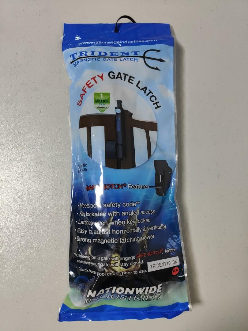 Trident Gate Latch 10 inch TRIDENT10BKKA, Furniture & Home