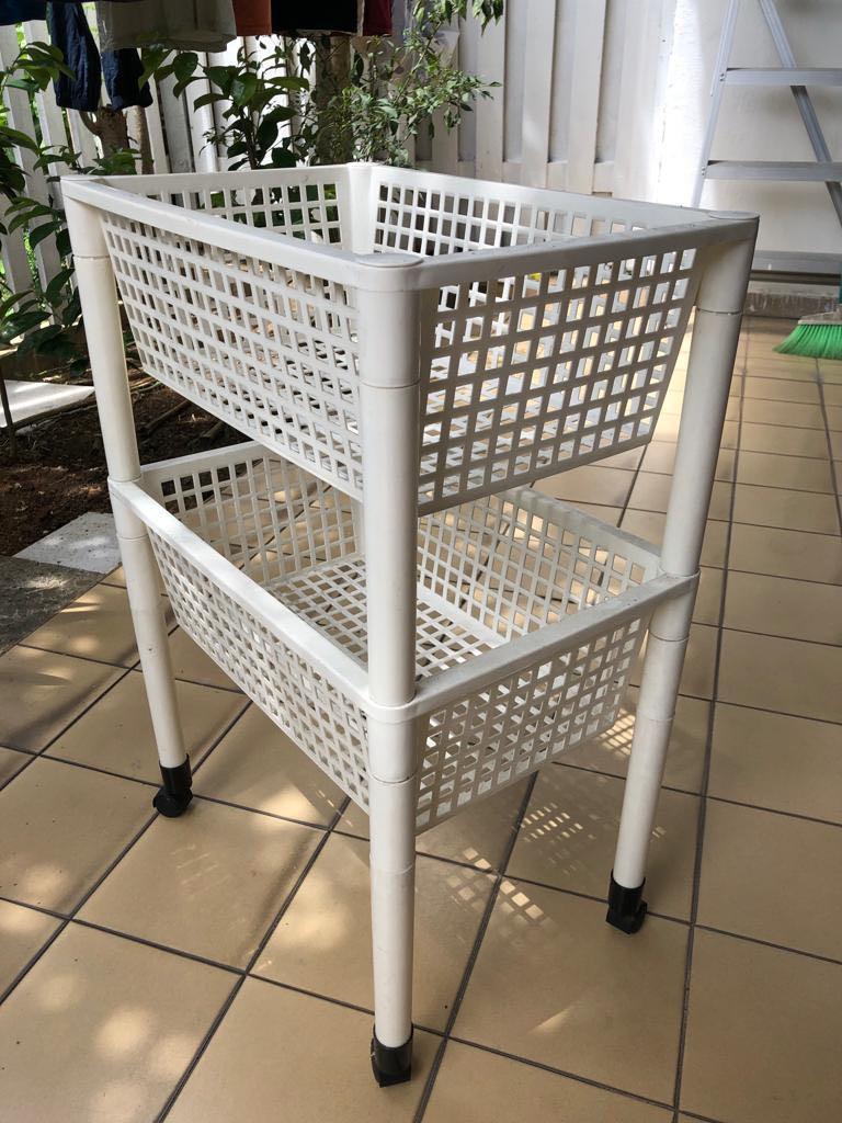 Input Rack Trolley 2 Level Trolley rack 2 levels, Furniture & Home Living, Furniture, Shelves ...