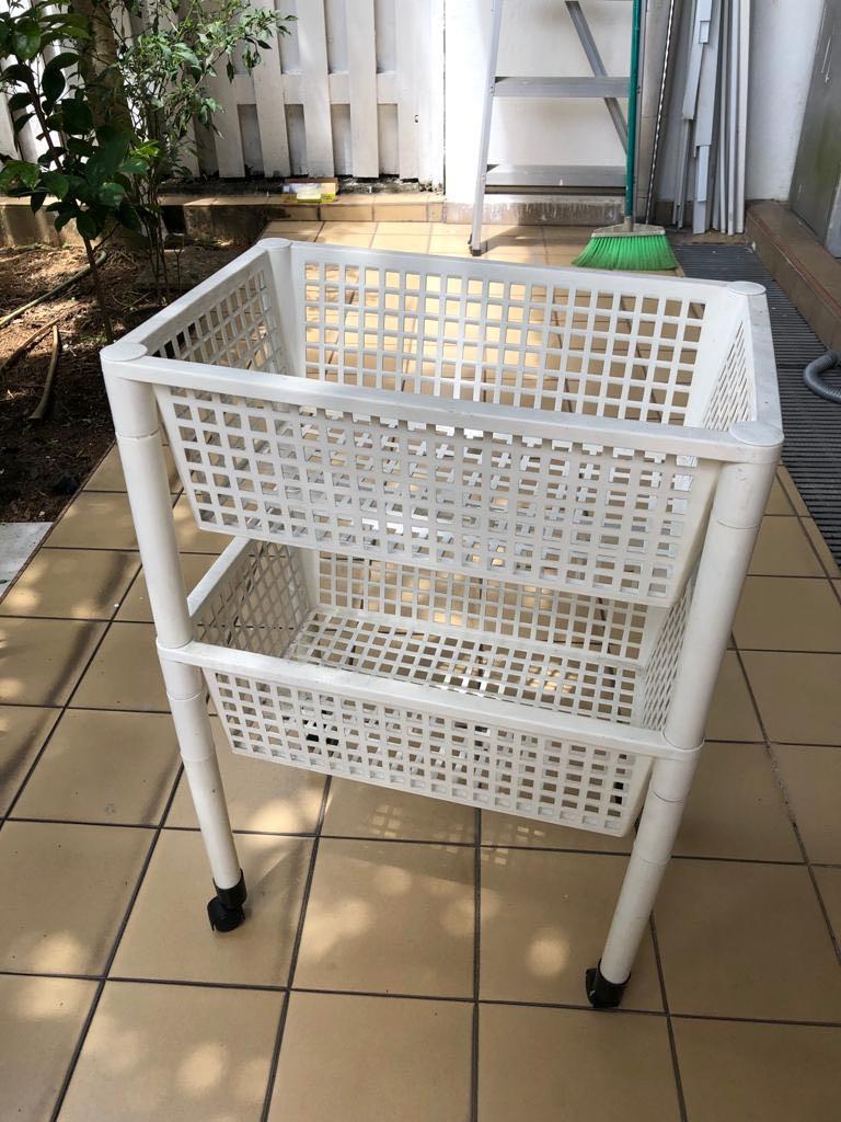 Input Rack Trolley 2 Level Trolley rack 2 levels, Furniture & Home Living, Furniture, Shelves ...