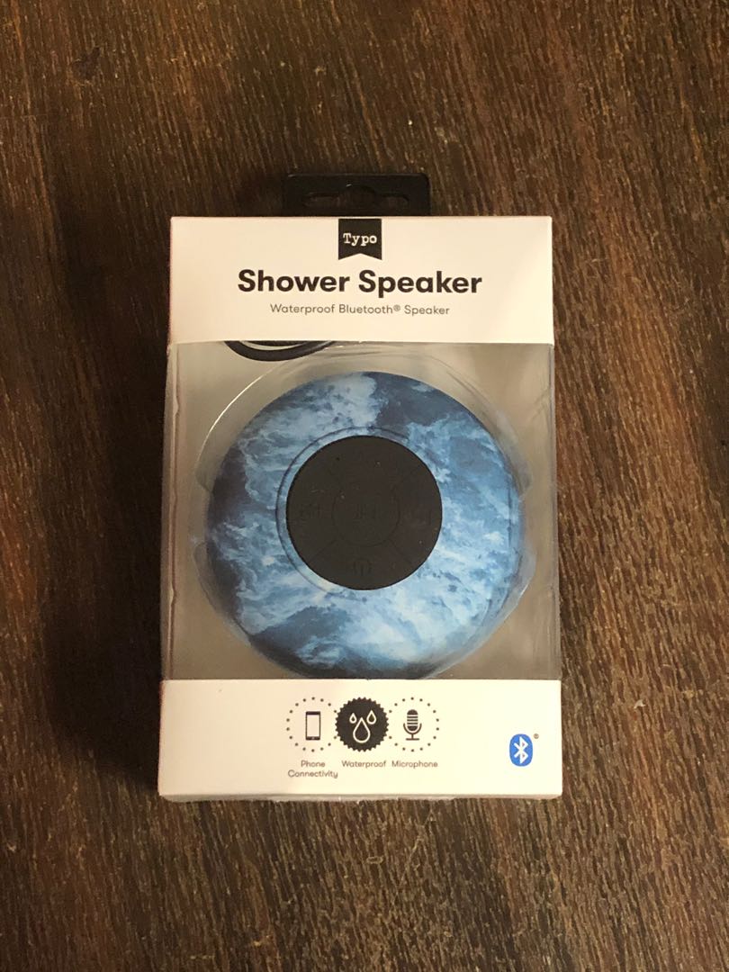 Typo waterproof bluetooth shower speaker discount