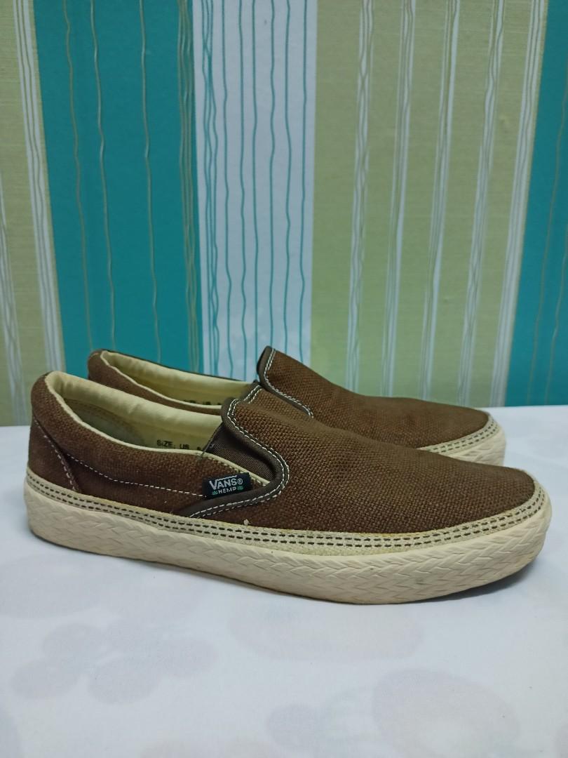 Vans hemp slip sale on