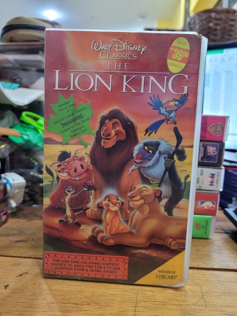 (VHS) The Lion King, Hobbies & Toys, Music & Media, CDs & DVDs on Carousell