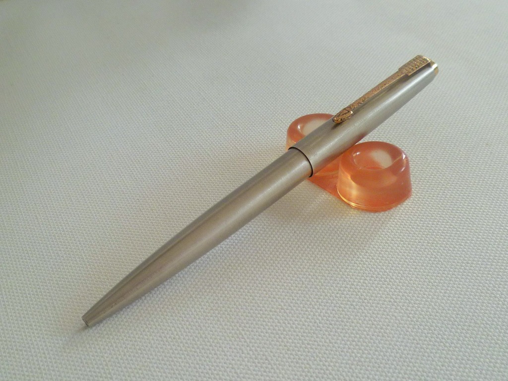 VINTAGE Authentic Parker 45 Stainless Steel Ball Point Pen (#49 ...