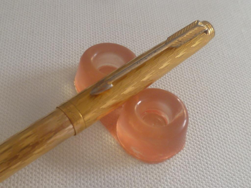 VINTAGE Authentic Parker 75 Classic Gold Plated Ball Point Pen France ...