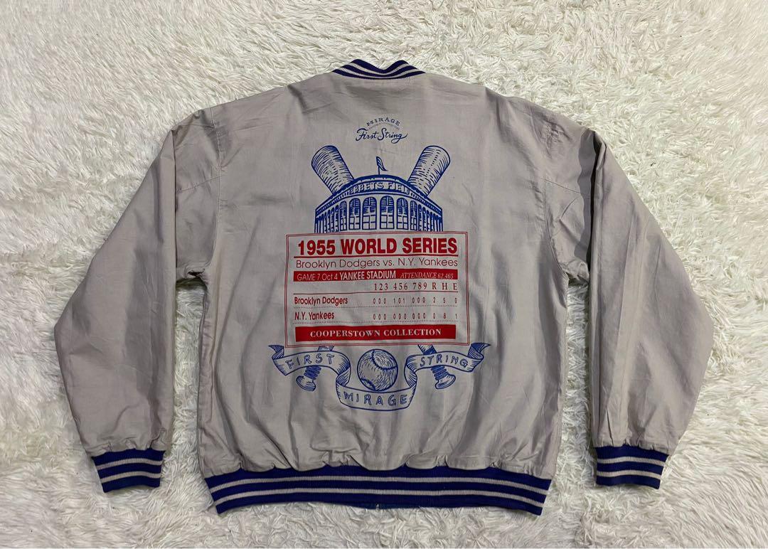 Brooklyn Dodgers Reversible Cotton Jacket Commemorative World Series Hall  Of Fame Interior Print