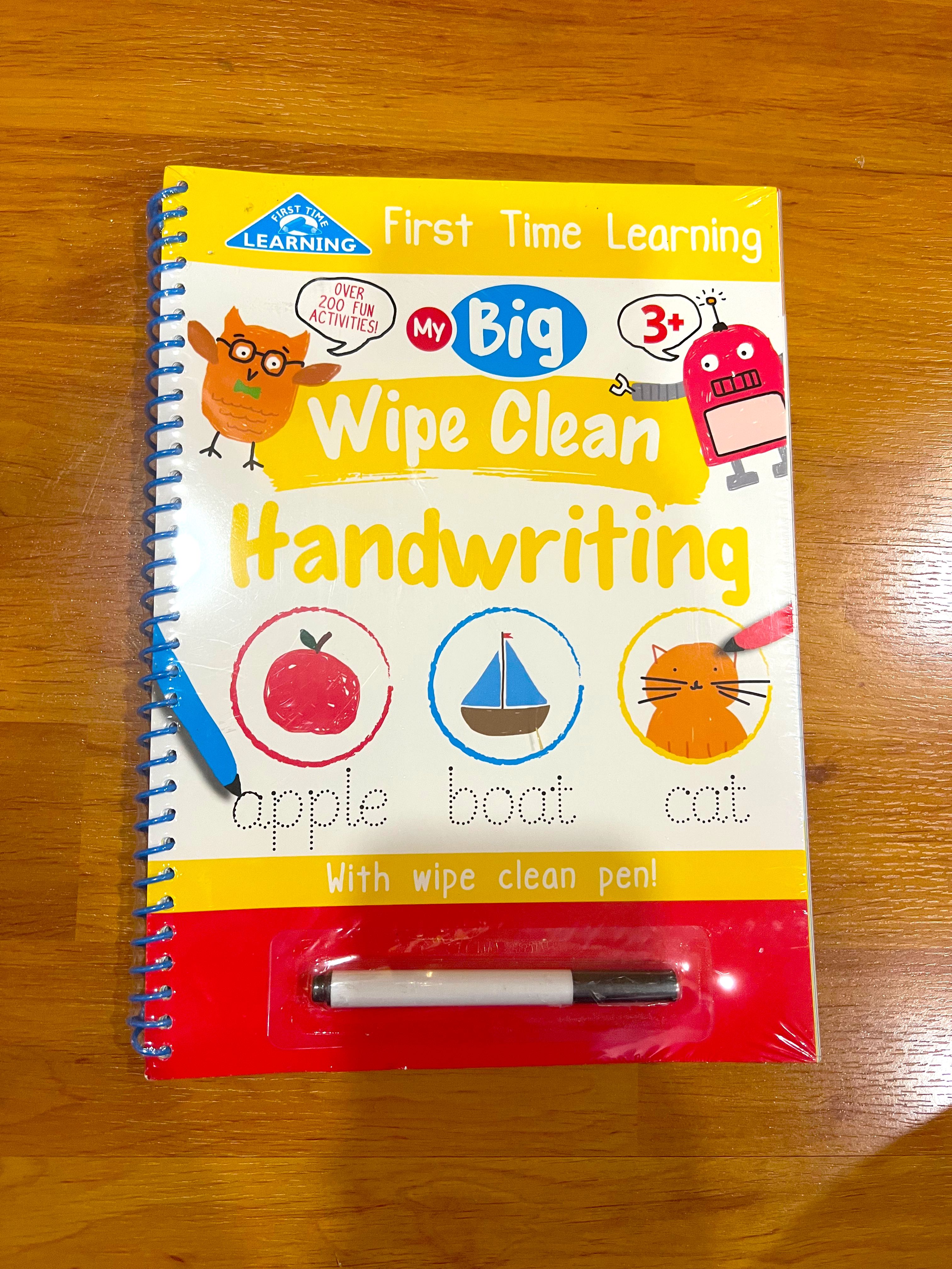 Wipe Clean Handwriting Learning Book, Hobbies & Toys, Books & Magazines