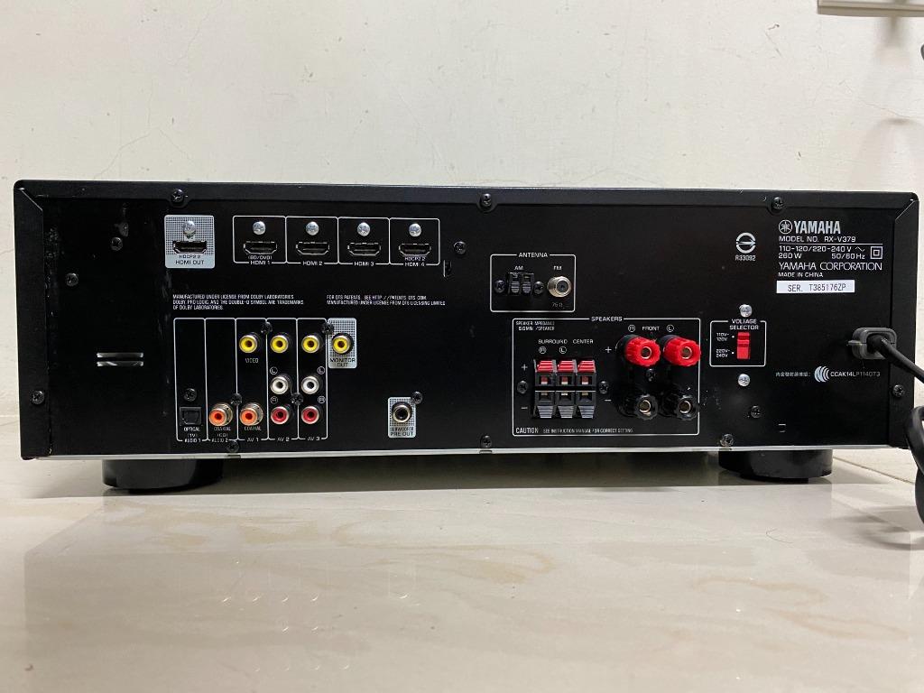 YAMAHA RX V379 收音/AV環繞擴大機 藍芽 4K家庭劇院 5.1聲道 HDMI/ 有原廠遙控器~, 耳機及錄音音訊設備 ...