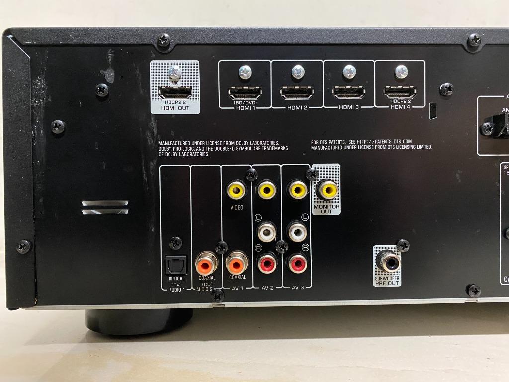 YAMAHA RX V379 收音/AV環繞擴大機 藍芽 4K家庭劇院 5.1聲道 HDMI/ 有原廠遙控器, 耳機及錄音音訊設備