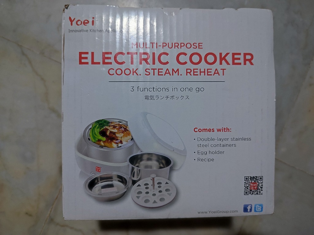 Yoei Electric Cooker (Never used) 1 litre, TV & Home Appliances