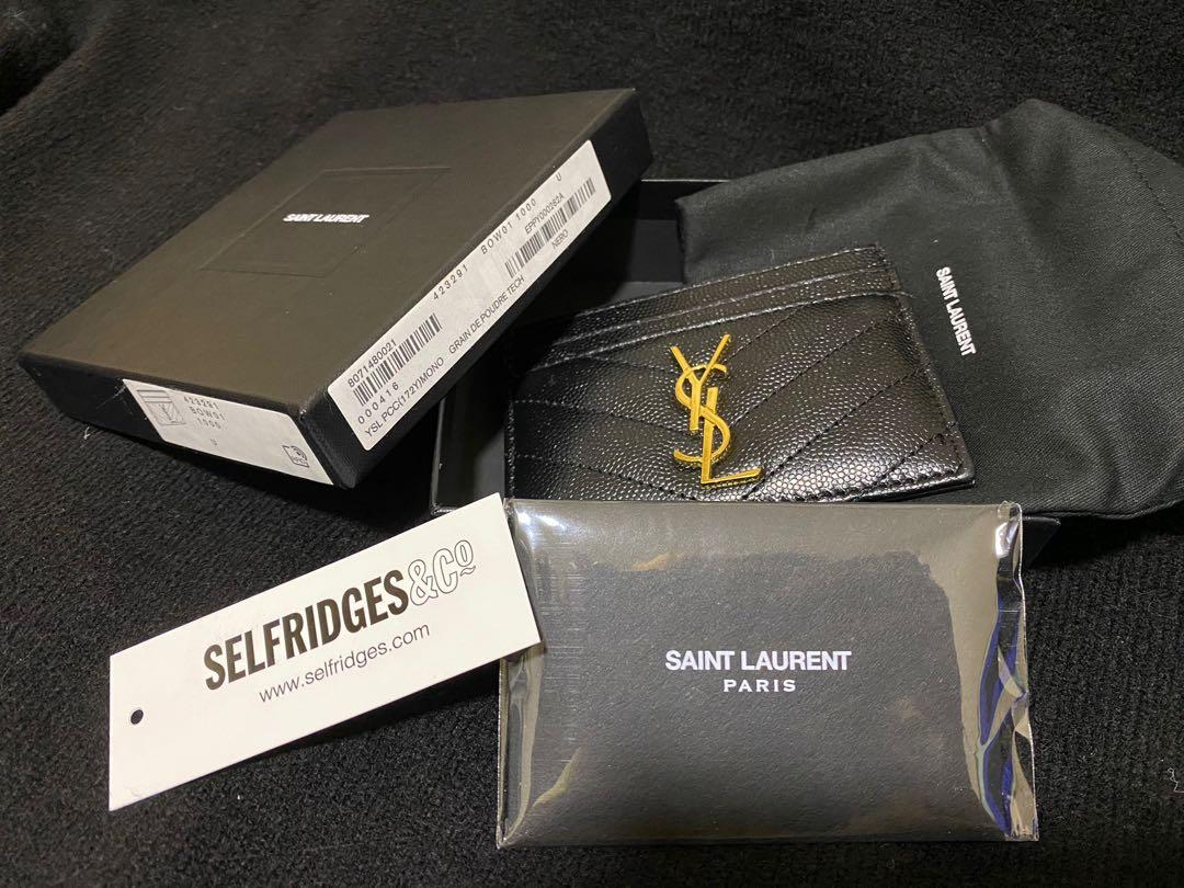 Ysl card holder selfridges cheap
