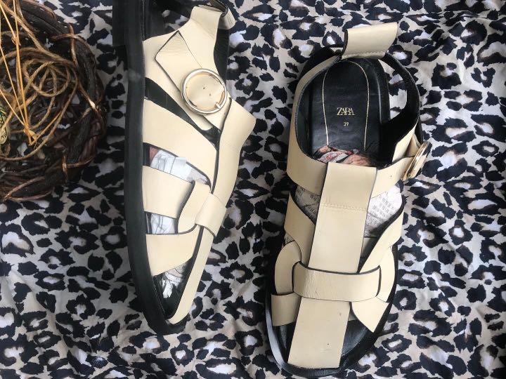 Zara store fisherman sandals