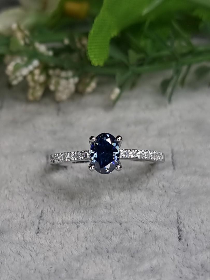 Ice blue moissanite 2025