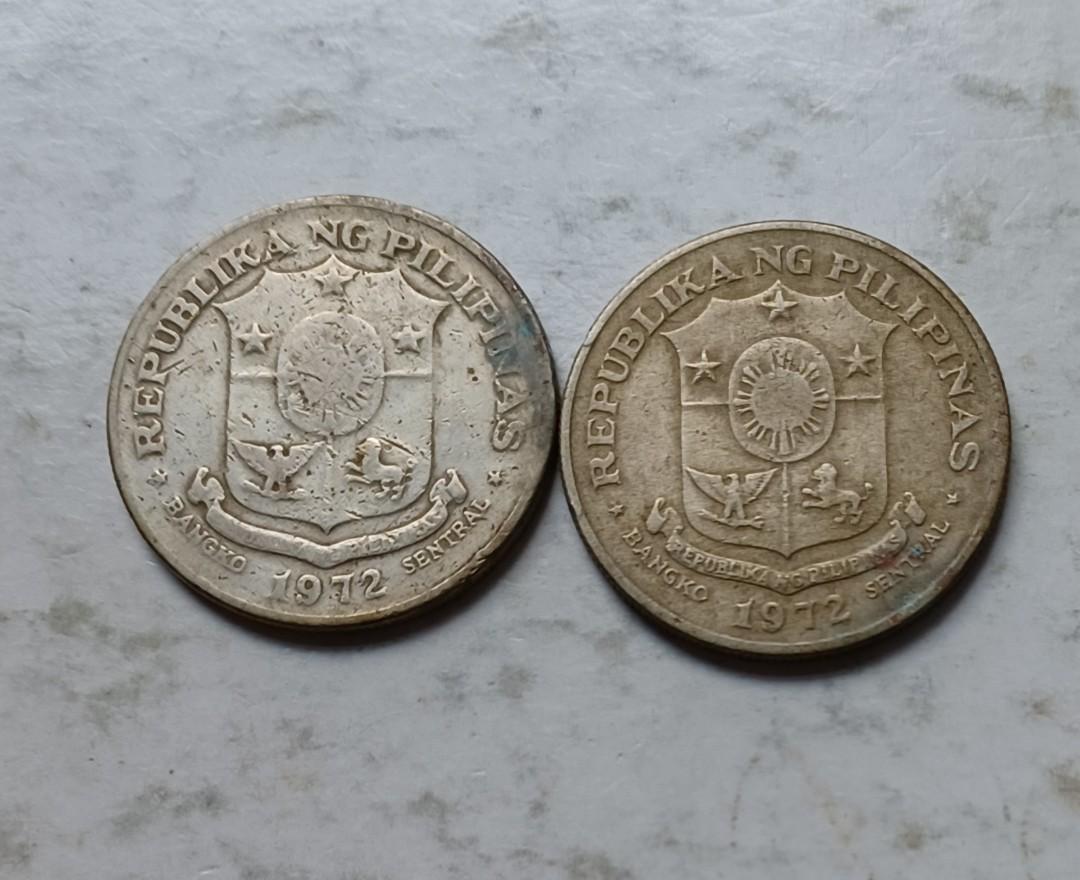 菲律賓1972年1披索硬幣共2枚（品相實物如圖）, 興趣及遊戲, 收藏品及紀念品, 錢幣- Carousell