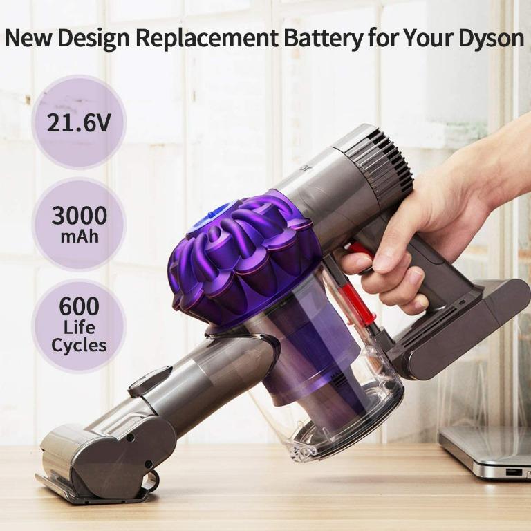  3000mAh Li-ion Battery Replacement for Dyson V7 Dyson V7 Motorhead Pro  V7 Trigger V7 Animal V7 Car+Boat Dyson Vacuum Cleaner - with 2 Pack Free  Dyson Filter, TV & Home Appliances,