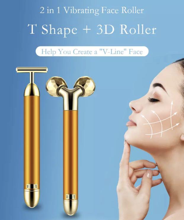 2in 1 massage roller (Category: Face Care) located in Quezon City. Submitted by ontherhacks (Listing ID 1147684667, Image 1). Description: 2 in 1 Facial Massage Device *Face Massage *Skin Lifting *Remove Black Eye *Make the Face Smooth *Anti Wrinkle *Anti Aging Available Color Gold Silver Rose Gold Brandnew For only 1,250 less 10%‼️ Naked Fragrance by R&R.
