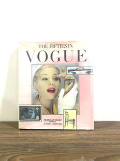 FREE SHIPPING (depending on location) -  OPEN FOR LAYAWAY-#79 - 1PC- HARDBOUND - COLLECTIBLE COLLECTOR’S ITEM COFFEE TABLE FASHION BOOK - VOGUE - THE FIFTIES IN VOGUE - NICHOLAS DRAKE - FOREWORD BY AUDREY HEPBURN