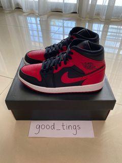 Air Jordan 1 Mid “Banned” Men, Men's 