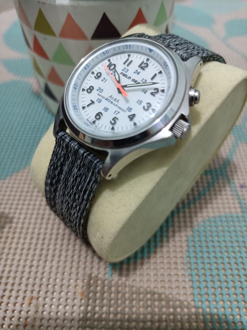 Alba Field Gear V671 (Rare), Fesyen Pria, Jam Tangan di Carousell