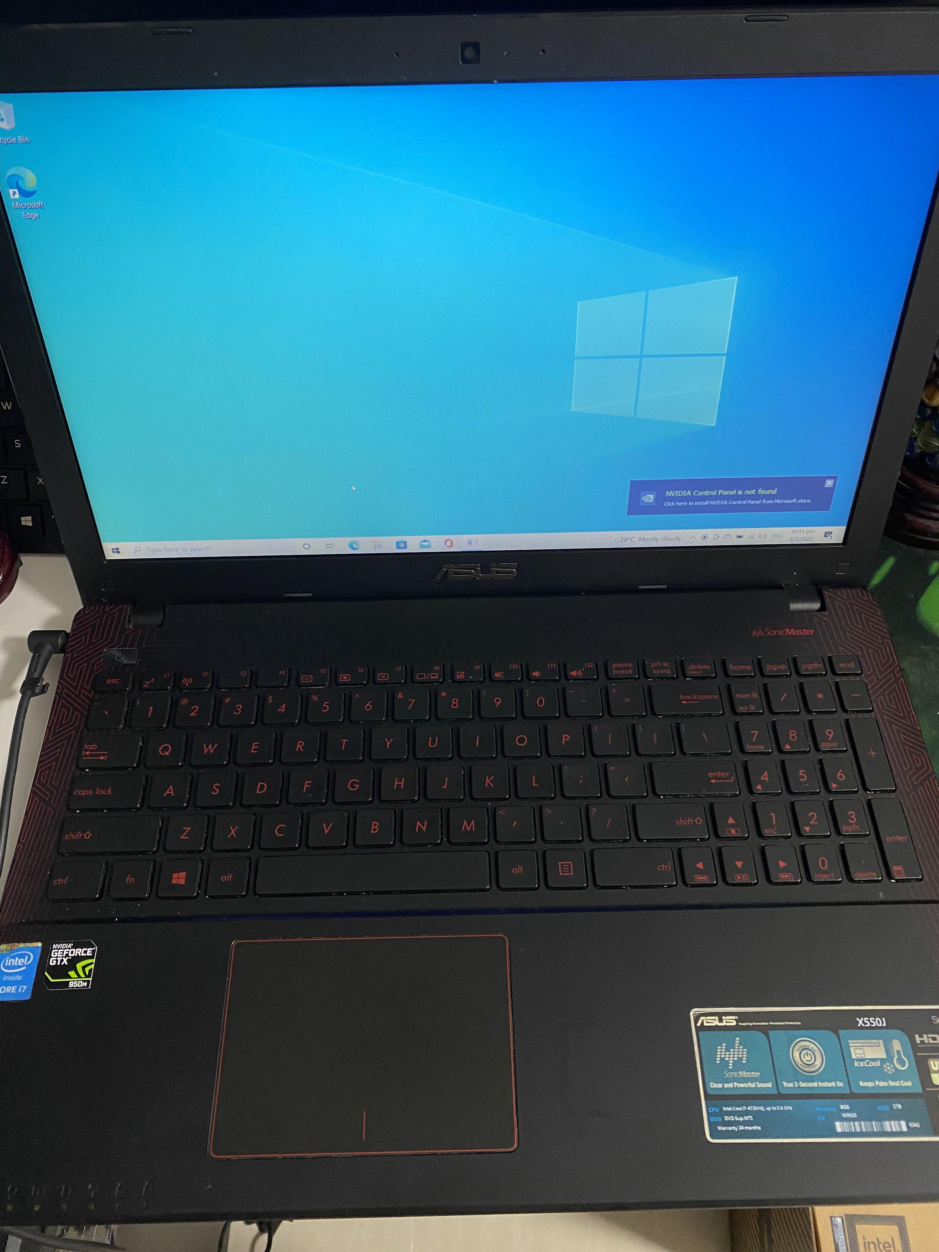 Asus X550J Notebook, Computers & Tech, Laptops & Notebooks on Carousell