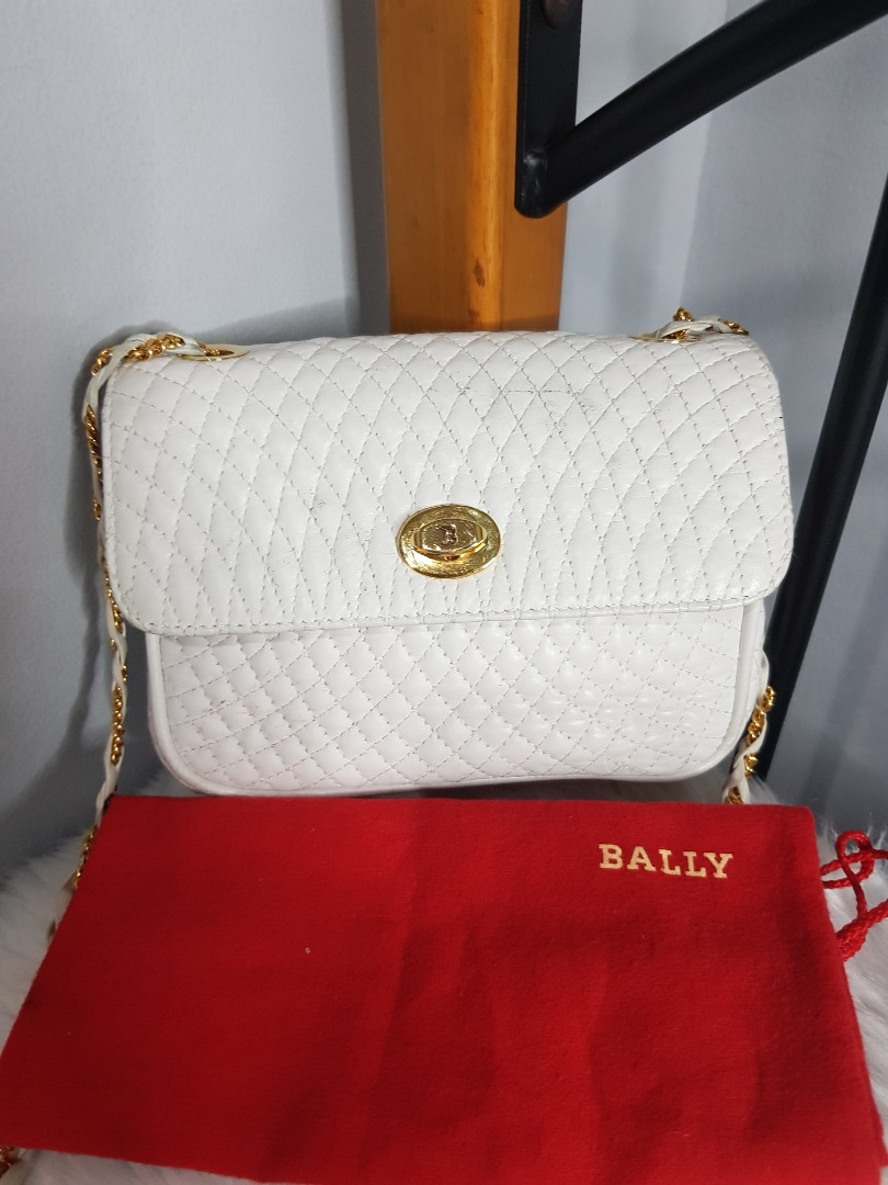 Bally white bag store