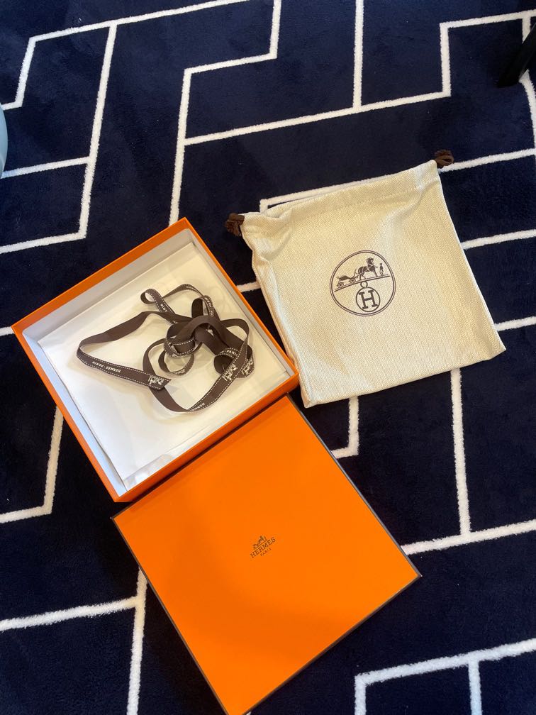 Authentic Hermes Hard Box, Luxury, Accessories on Carousell