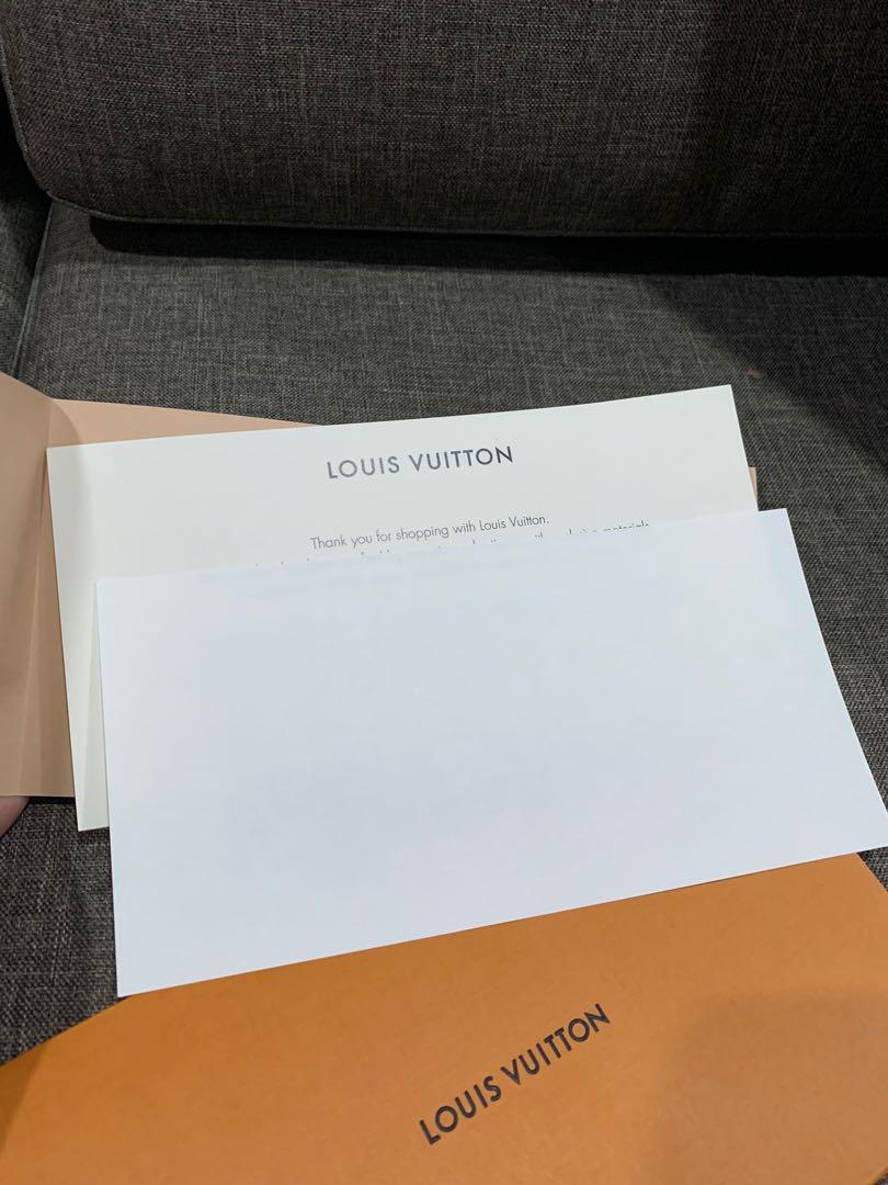 Lot of Authentic Louis Vuitton Envelope Cards Receipt Holders Thank You  Empty  eBay