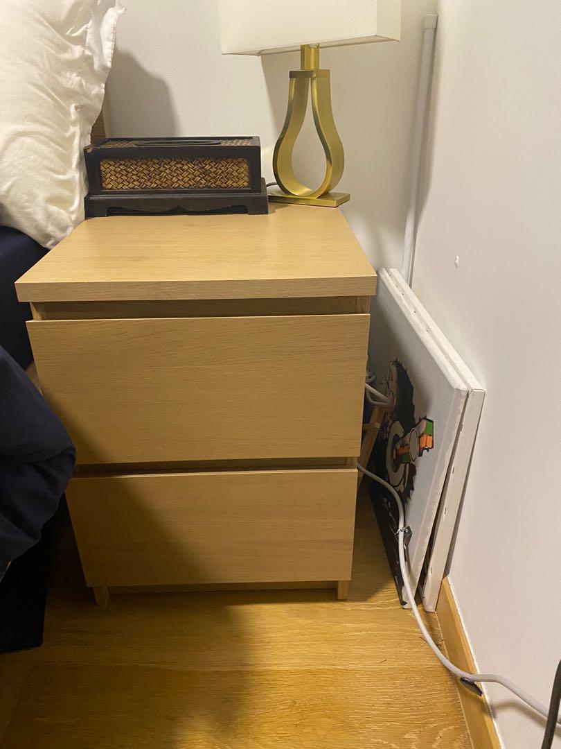Bedside Table (IKEA Malm), Furniture & Home Living, Furniture, Tables