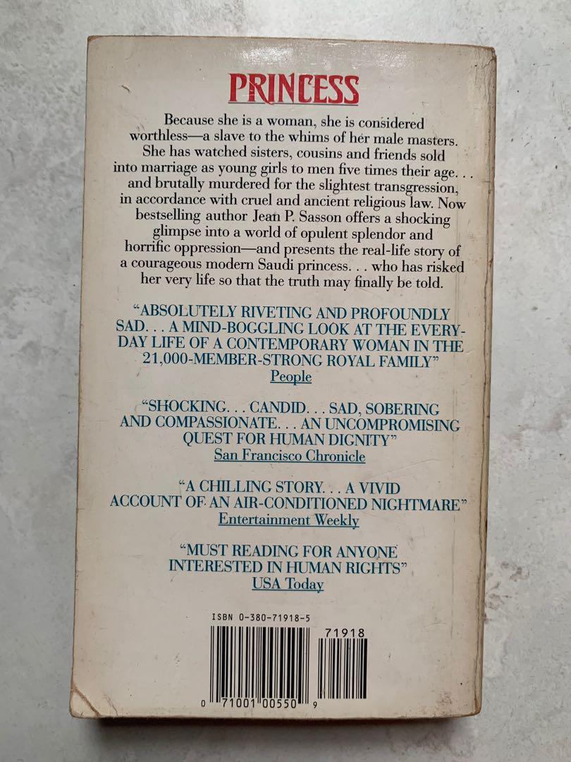 Buku import Princess: A True Story of Life Behind the Veil in Saudi Arabia  by Jean P.Sasson